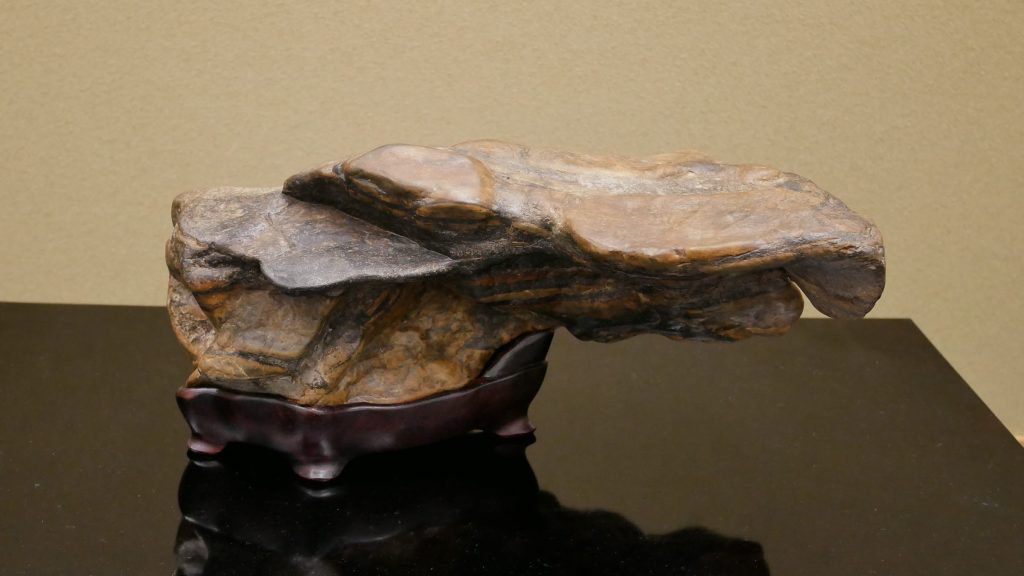 瀬田川虎石　第62回 日本水石名品展にて