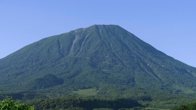遠山石見立てのために独立峰の山を調べる