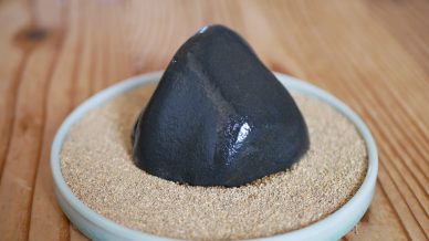 多摩川の「ぽっこり梨地真黒石」