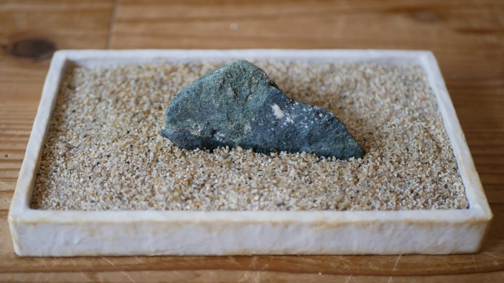 水盤に飾って上から見てみる