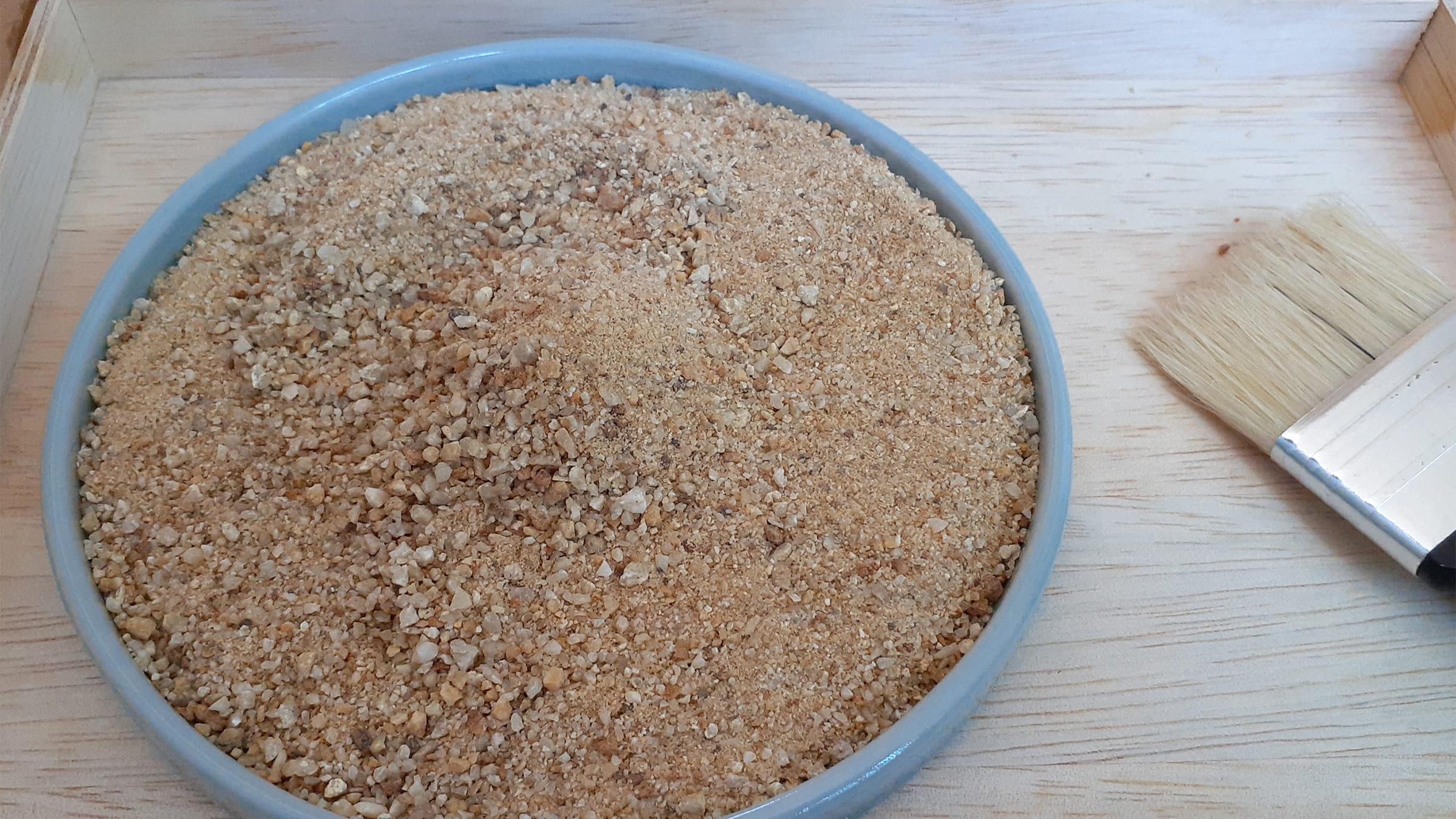 水石に合う砂を探す